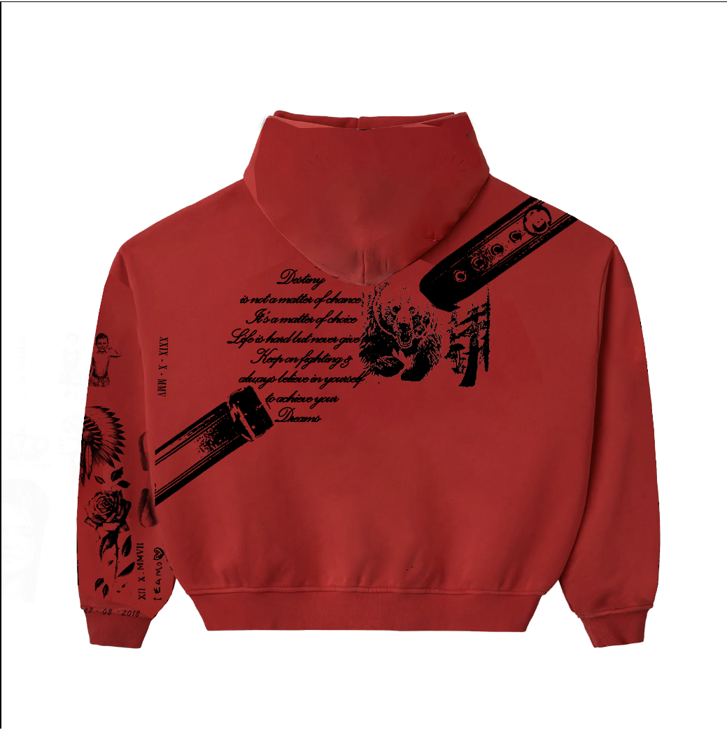 WBC Tatted Red Hoodie