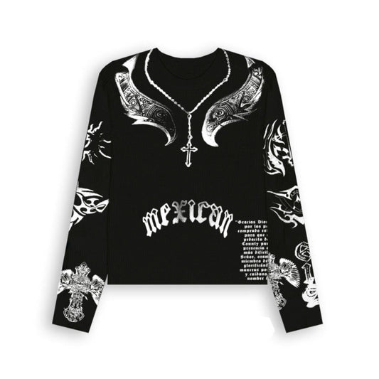 Rey Mysterio Tattoo Black Thermal